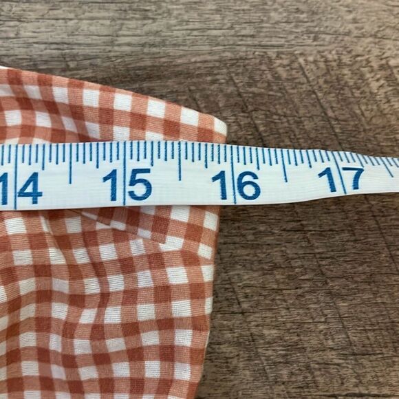 Hunter Bell Maxwell Midi Dress Terracotta Gingham Size 2‎ NWT $498 - Picture 12 of 14